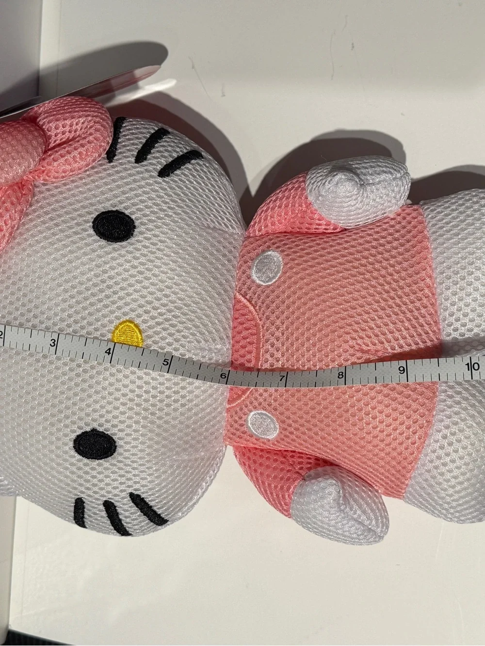 Hello Kitty White and Pink Mesh Bath Plush